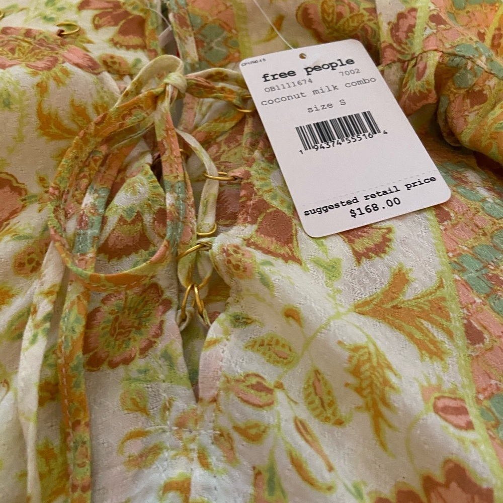NWT Free People Hanalei Bay dress Size S/M - Picture 5 of 6